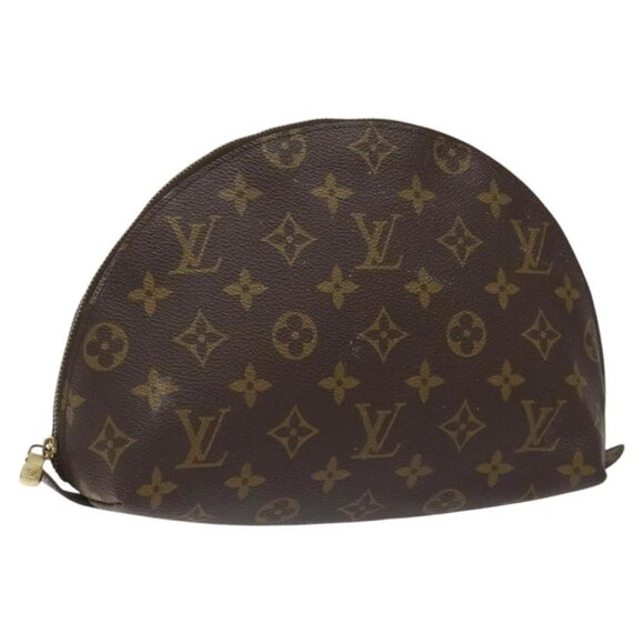LOUIS VUITTON Monogram Trousse Demi Ronde Cosmetic Pouch - Picture 1 of 15